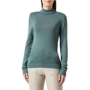 VERO MODA Vmglory Ls Noos Damestrui met rolkraag, Bos Groen