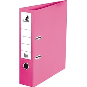 Kangaro Hefboommap PP kunststof 7,5 cm breedte op de achterkant DIN A4 kleur roze (ringband, documententas, portemonnee)