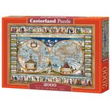 Hobby puzzel met 2000 stukjes - Map of the world, 1639