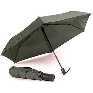 VOGUE - Magic Easy Fold opvouwbare paraplu (automatisch ingeklapt), met automatisch openen en sluiten, 100% Eco Rpet-weefsel, met gerecyclede kunststof flessen, Wind Proff paraplu met UV-bescherming, groen