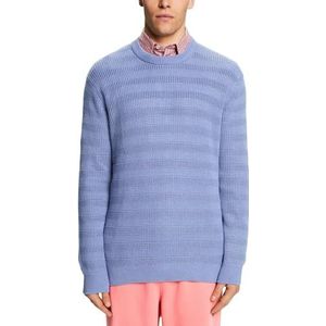 ESPRIT 113ee2i315 heren sweater, Blauwe lavendel.