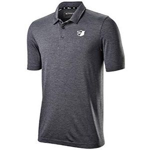 Wilson Staff golfshirt voor heren, polyester/spandex, zwart.