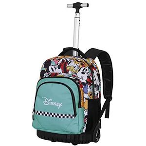 Disney Uniseks rugzak met wieltjes voor kinderen, Mickey veelkleurig, één maat, FAN GTS Trolley-rugzak, Mickey meerkleurig, FAN GTS Trolley rugzak