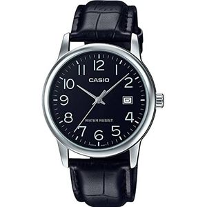 Casio Elegant horloge MTP-V002L-1B, zwart, klassiek, zwart., Klassiek