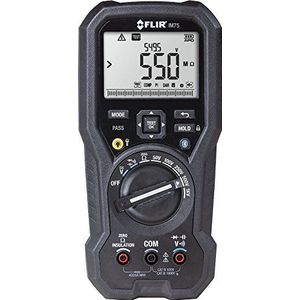 FLIR IM75 digitale isolatietester / multimeter met VFD/Bluetooth-filtermodus, zwart