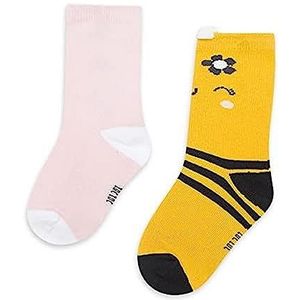 Tuc Tuc Lot de 2 chaussettes bébé fille, Jaune, 3 mois