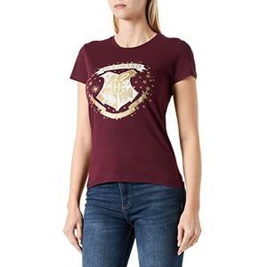 HARRY POTTER T-shirt voor dames, bordeauxrood, XXL, Bourgondië