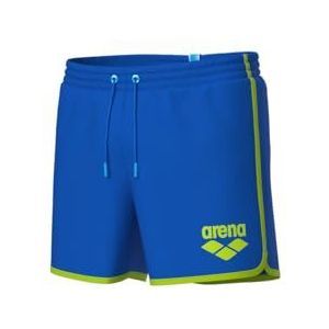 Arena Short de plage pour homme Logo Borders, Blue China-Arctic Lime, L