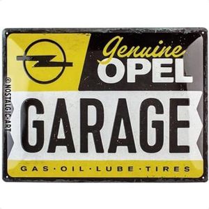 Nostalgic-Art OPEL Retro blikken bord garage cadeau-idee voor fans van auto-accessoires metaal vintage design ter decoratie 30x40cm 23315