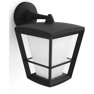 Philips Hue White and Color Ambiance ECONIC neerwaartse wandlamp van aluminium, zwart