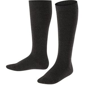 FALKE Comfort Wool K KH effen wol, 1 paar, lange sokken, uniseks, kinderen, grijs (antraciet melange 3080), 31-34, Grijs (Antraciet Melange 3080)
