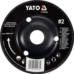 Yato Professionele raspschijf voor haakse slijper 115 mm 125 mm houtslijpschijf Flex (115 mm nr. 2)
