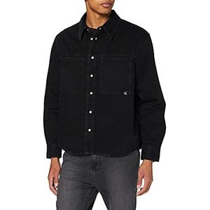 Calvin Klein Jeans spijkerhemd voor heren linear, zwart denim