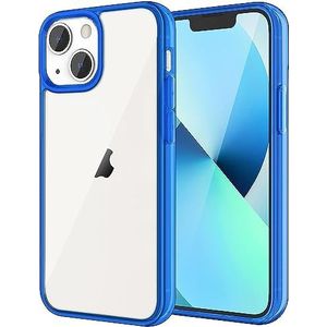 Coque pour iPhone 13 Mini 5,4 Pouces, Coque de téléphone Portable Antichoc, Coque arrière Transparente Anti-Rayures (Bleu Marine)