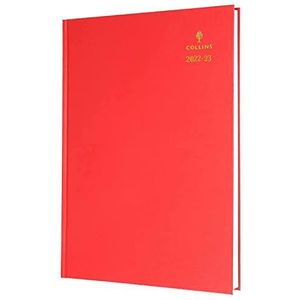 Collins Schoolagenda 2022 – 23 standaard FSC Mix – rood (38 m. 15 – 2223) – schoolagenda met afsprakenplanner, notities en lesrooster, A5 (210 x 148 cm)