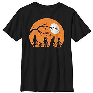Star Wars Trick Or Treat Halloween silhouet Boys T-shirt, zwart, XS, zwart.