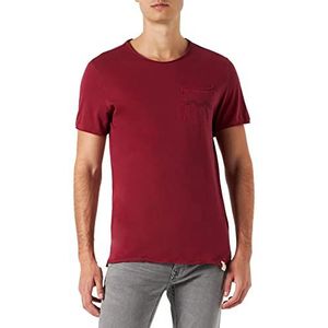 Mustang Aaron C Washed T-shirt voor heren, Rhubarb 7194, XXL, rhubarb 7194