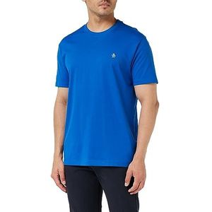 ORIGINAL PENGUIN Pin Point Embro T-shirt met geborduurd logo voor heren, Klassiek Blauw