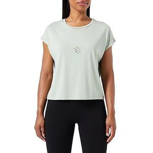 Koton T-shirt pour femme avec imprimé modal, Vert (750), XS