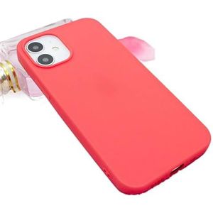 LAMTOR [Antichoc] [Antichute] Conçu pour iPhone 12 Case/2023, [Camera Protecion] Coque de téléphone améliorée en silicone avec doublure en microfibre douce anti-rayures, 6,1 pouces,rouge