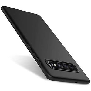 Whew Mat zwart compatibel met Samsung Galaxy S10 telefoonhoes ultradunne S10 telefoonhoes anti-vingerafdruk hoge krasbestendigheid zachte siliconen TPU case voor Samsung Galaxy S10