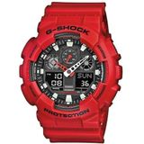 Casio G-SHOCK Digitaal kwartshorloge voor heren, met bandje van kunsthars, Rood