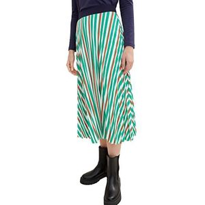 TOM TAILOR Midi rok voor dames, 31120 - Multicolor Vertical Stripe