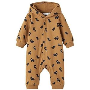 Name It Nbmtas Ls Swe Suit Box Bruu overall voor baby's, jongens, Toasted Coconut