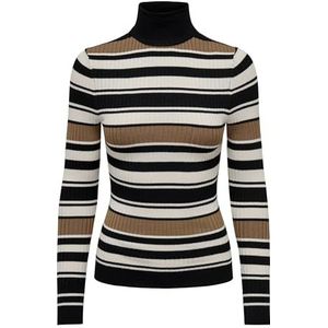 ONLY Onlkarol L/S Coltrui Knt Noos Sweater voor dames, Zwart 2