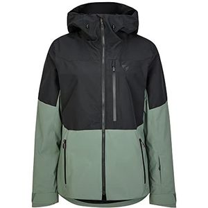 Ziener Turis Freeride Sympatex Ski-jack voor dames, vrij van PFC, Green Mud, 42