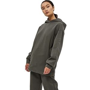 Beyond Now Dames Baia hoodie GOTS, 3655 Beluga Groen