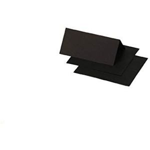 Clairefontaine 75098C, verpakking met 25 plaatskaartjes, formaat 8,5 x 8 cm, 210 g/m², kleur: zwart, uitnodiging voor evenementen en correspondentie, Pollen-serie, glad papier van hoge kwaliteit