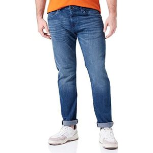 TOM TAILOR Troy Slim Jeans voor heren, 10281 – Mid Stone Wash Denim, 36 W/36 L, 10281 - Mid Stone Wash Denim