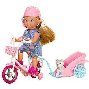 Smoby - 105730783 – pop Evi Love – fietstocht met haar hond – 2 willekeurige modellen