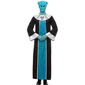 Smiffys 51015M Alien Lord, heren, blauw, maat M 96,5-101,6 cm