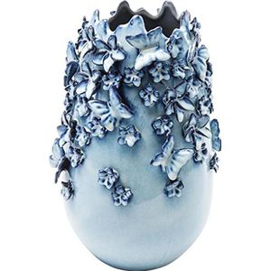 Kare Design vlindervaas, 35 cm, lichtblauw
