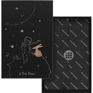 Moleskine De kleine Prinz notizboek in begrenzing, groot/A5, Fester harde cover, eenheidsband, gelinieerd, zwart, geschenkdoos