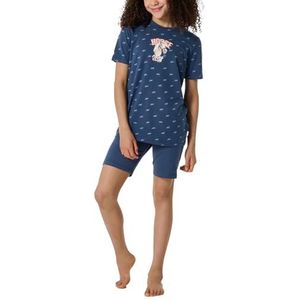 Schiesser Schiesser meisjes pyjama korte broek - Horse World pyjamaset voor meisjes, Nachtblauw 182646