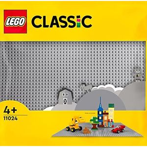 LEGO 11024 Classic bouwplaat, grijs, 48 x 48, sokkel voor bouw, montage en tentoonstelling