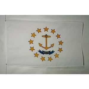 AZ FLAG Rhode eiland vlag 90 x 150 cm - Rhode eiland vlag 90 x 150 cm - lichtgewicht polyester banner, 0,9 x 1,5 m