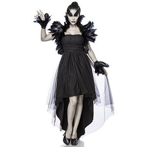 Mask Paradise Crow Witch Dames Halloween Kostuum Polyester Spandex Zwart Maat 2XL 80064-002-028