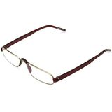Rodenstock ProRead R2180 Leesbril, uniseks leesbril, leeshulp bij verziendheid, bril met licht roestvrij stalen frame (+1 / +1,5 / +2 / +2,5), Goud/Rood