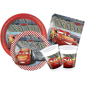 Ciao - Pixar Cars Party Tafelset, Y4324, Rood, Grijs, 24 People
