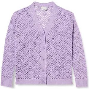 LEOMIA Cardigan en tricot pour femme 10426983-le02, lilas, taille XXL, lilas, XXL