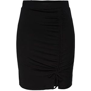 PIECES Pcneora HW Short String Skirt Sa BC Jupe Femme, Noir, XL