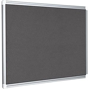 Bi-Office Maya New Generation Prikbord van vilt, 600 x 450 mm, grijs