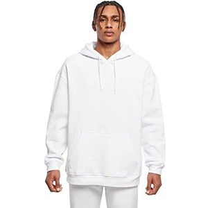 Build Your Brand Oversized basic hoodie voor heren, verkrijgbaar in vele kleuren, maten XS tot 5XL, Wit