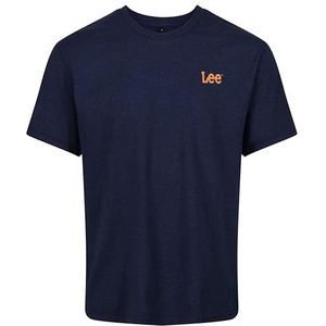 Lee Heren T-shirt van katoen, normale pasvorm, T-shirt voor heren, Denim gemêleerd.