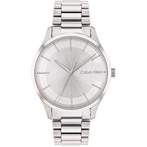 Calvin Klein Uniseks analoog kwarts horloge met roestvrij staal bandje 25200041, armband, Berk, armband