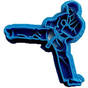 Cuticuter Sport Karate 1 uitsteekvorm, 8 x 7 x 1,5 cm, blauw